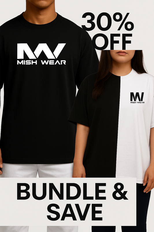 MW Double Style Pack – DualTone | Drop Core Tee – 220 GSM Premium Cotton Jersey
