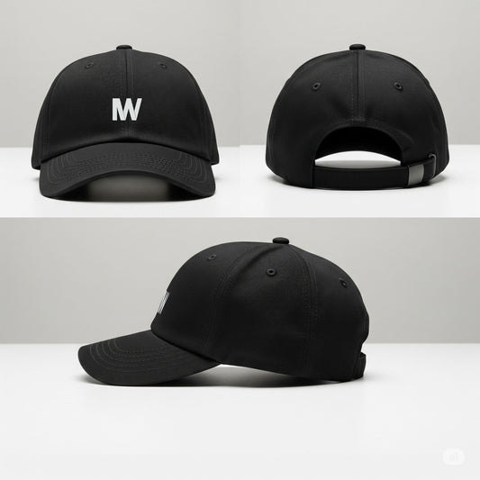 Mishwear Premium Classic Cap – Midnight Black Unisex Edition