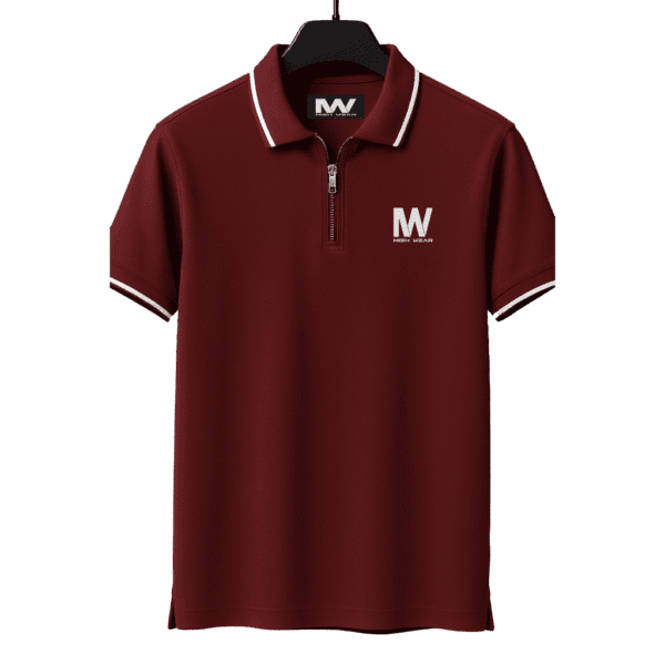 MW Signature Zipper Polo - Image 3